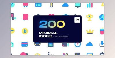 Minimal Animated Icons for Premiere Pro (Videohive 33238571)