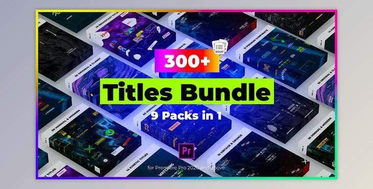 9 in 1 Titles Pack Bundle (Videohive 28858424) - PR Project