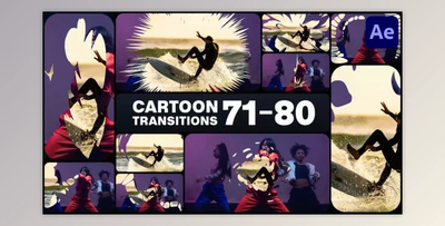 Cartoon Transitions for After Effects (Videohive 51965710) - AE Project