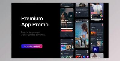 Premium Clean App Promo for Premiere Pro (Videohive 33585434) - PR Project