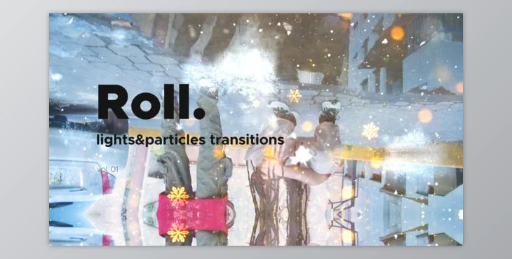 Lights & Particles Roll Transitions Vol. 01 (Videohive 47054457) - AE Project