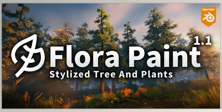 Blender Market - Stylized Trees And Plants Tree Library Flora Paint