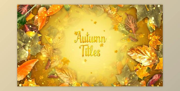 Autumn Titles (Videohive 40151934) - AE Project