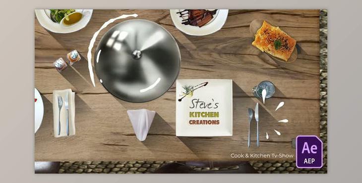 Cook & Kitchen Tv Show Opening Sequence (Videohive 11007230) - AE Project