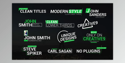 Clean Lower Third Titles (Videohive 39762860) - AE Project