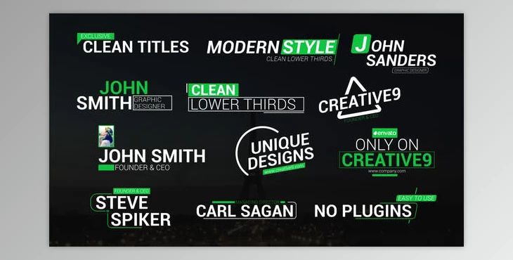 Clean Lower Third Titles (Videohive 39762860) - AE Project
