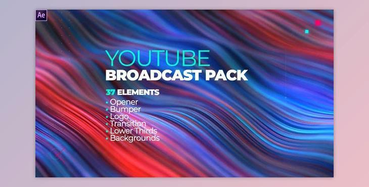 YouTube Channel Broadcast Pack 37 Elements (Videohive 28418575)