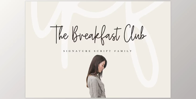 The Breakfast Club - Signature Script Font