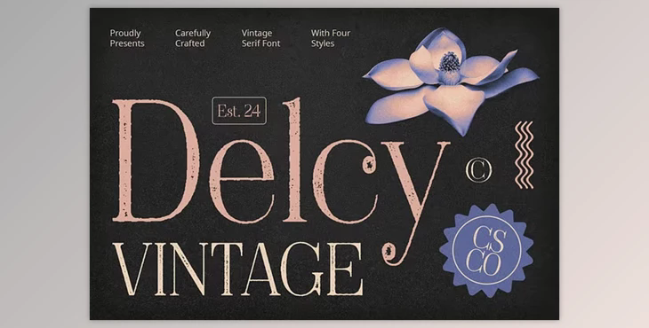 Delcy Vintage Font