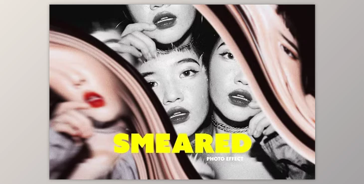 Liquid Smeared Photo Effect - 92197601