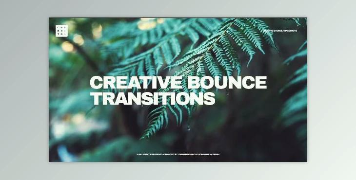 Creative Bounce Transitions (Motionarray 879703) - AE Project