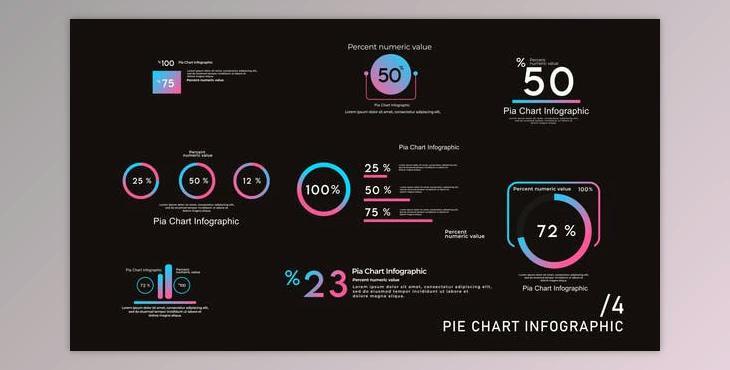 Pie Chart Infographics 4 (Videohive 45697093) - AE Project