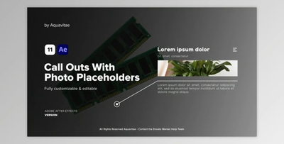 Call Outs With Photo Placeholders (Videohive 37875346) - AE Project