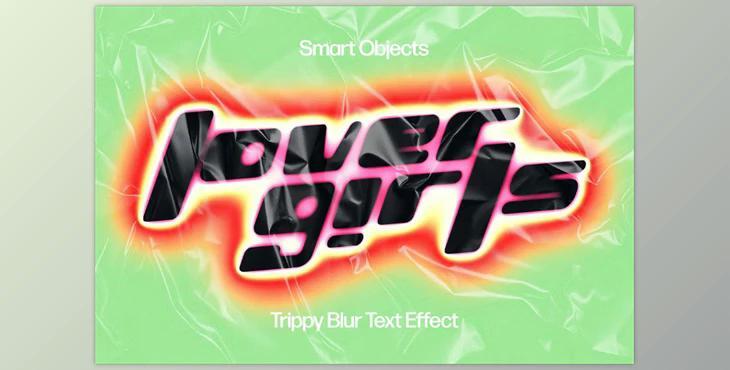 Trippy Blur Text Effect CreativeMarket - 287791884