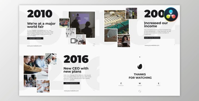 Clean Corporate Timeline Presentation for DaVinci Resolve (Videohive 50500886)