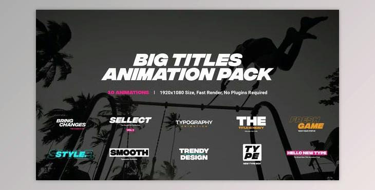 Titles Animation Pack (Videohive 45650556) - AE Project