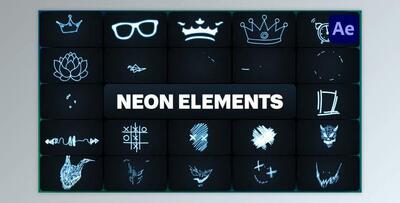 Neon Elements for After Effects (Videohive 50689371) - AE Project
