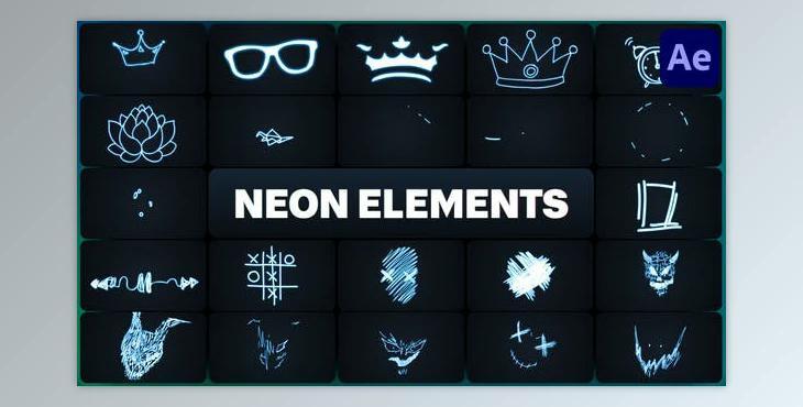 Neon Elements for After Effects (Videohive 50689371) - AE Project
