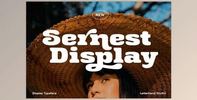 Sernest Display Font Creativemarket 6990666