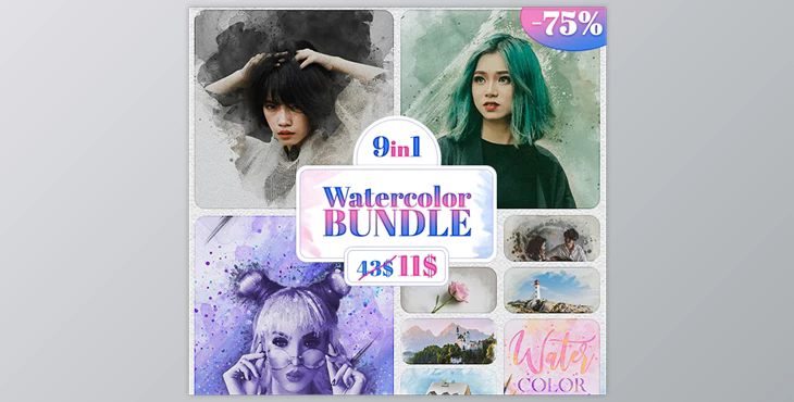Watercolor Bundle GraphicRiver - 35404112