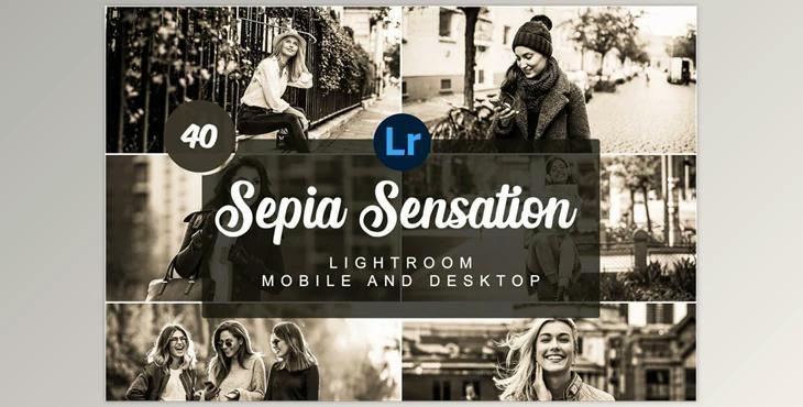 Sepia Sensation Mobile PRESETS CreativeMarket-5736435 (Lrtemplate, DNG)