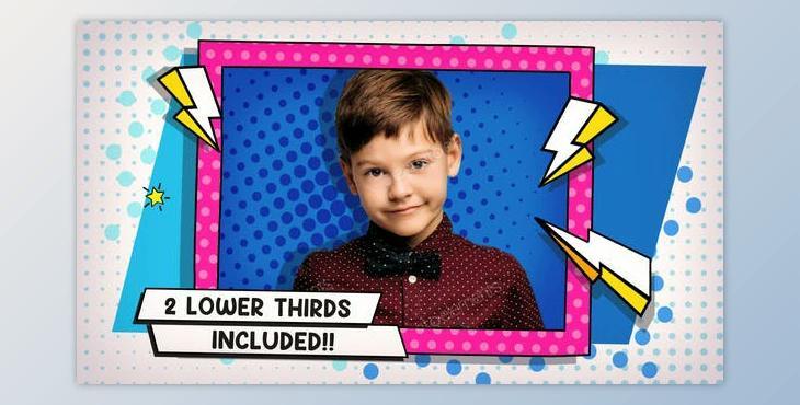 Comic Themed Kids And Teens Opener V2 Lower3rds included (Videohive 47466214) - AE Project