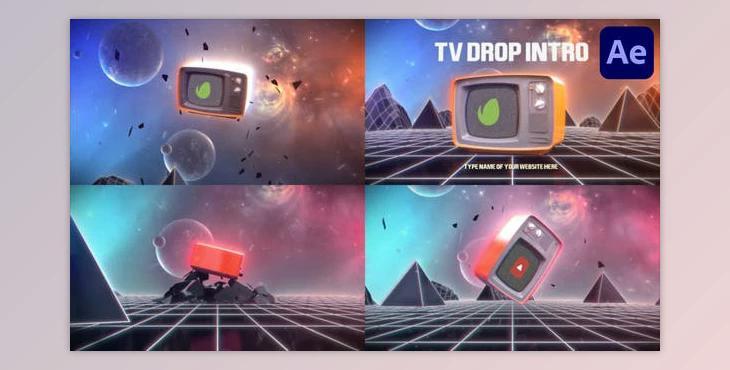 TV Drop Intro for After Effects (Videohive 45546615) - AE Project