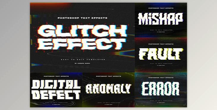 Glitch Text or Logo Effects - 91939102