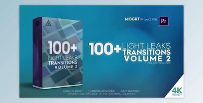 Videohive 4K Light Leaks Transitions Vol 2 For Premiere Pro 32821912 - PR Project