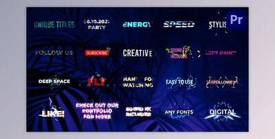 Cartoon Unique Titles - Premiere Pro MOGRT (Videohive 32258807)