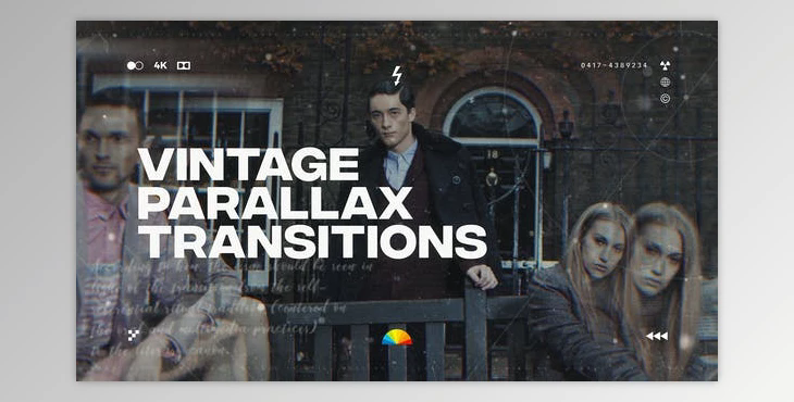 Parallax Vintage Transitions (Videohive 38886230) - AE Project