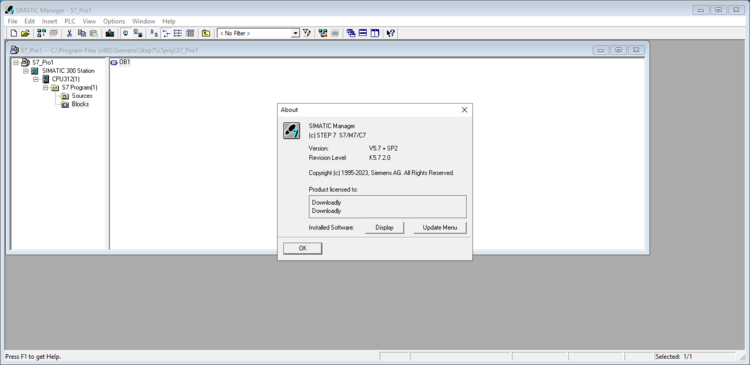 SIEMENS SIMATIC STEP 7 v5.7 SP2 Professional 2021 SR2 x64