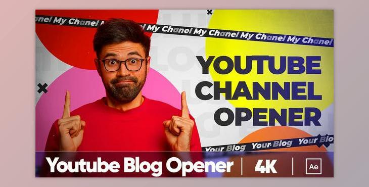 Colorful Youtube Blog Opener (Videohive 36721127) - AE Project