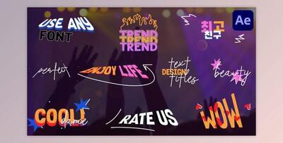 Modern Design Text Titles for After Effects (Videohive 48523211) - AE Project