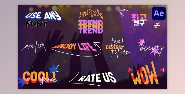 Modern Design Text Titles for After Effects (Videohive 48523211) - AE Project