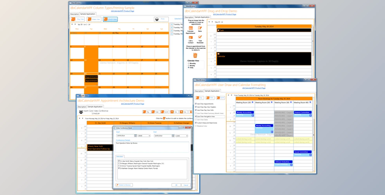 DBi Tech Calendar Controls for Silverlight & COM + Keygen