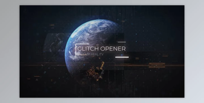 Technology Glitch Earth Titles (Videohive 35205433) - AE Project