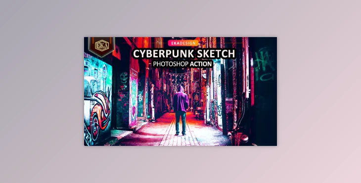 Cyber Punk Sketch Photoshop Action GraphicRiver - 33236860