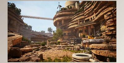 Unreal Engine - Science Fiction Valley Town