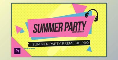 Summer Party Mogrt Pack (Videohive 32274699)