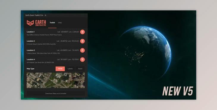 Earth Zoom Toolkit Pro V5 (Videohive 21391606) - AE Project