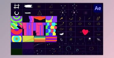 Shape Elements Pack for After Effects (Videohive 45397183) - AE Project