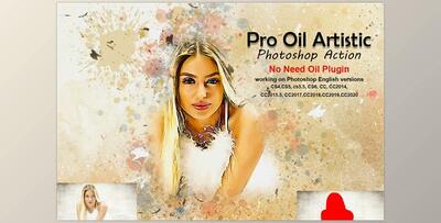 Pro Oil Artistic Photoshop Action CreativeMarket-5275731