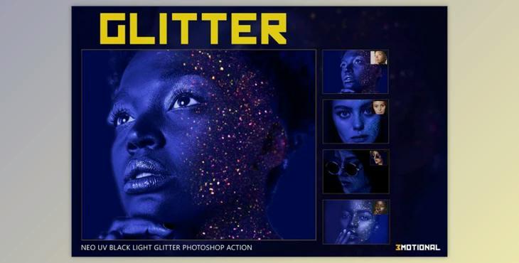 Neo UV Black Light Glitter Photoshop By EpicoMedia (ATN)