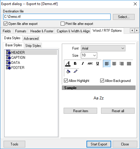 EMS Advanced Data Export 4.17 for Rad Studio 11