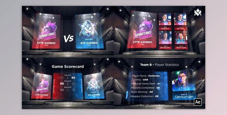 E-Sports Games Graphics Pack (Videohive 50517455) - AE Project