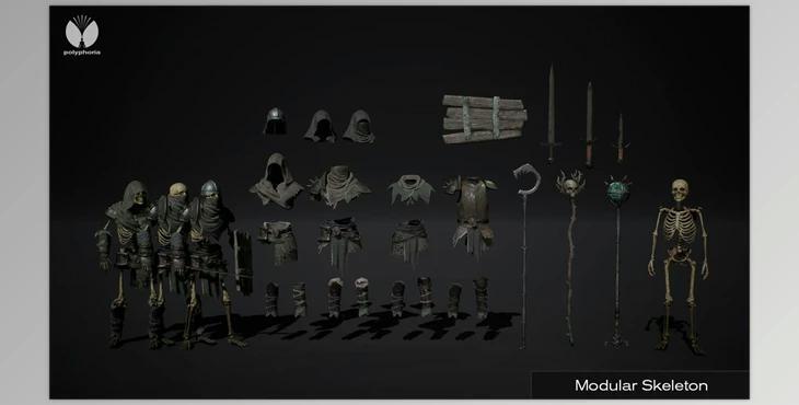 Unreal Engine - Modular Skeleton (Engine version 4.24- 4.27, 5.0)