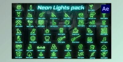 Neon Lights Big Pack for After Effects (Videohive 43191401) - AE Project