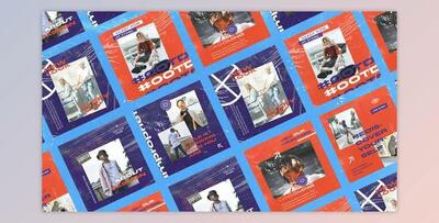 Dripbeat Grunge Media Posts (Videohive 50037764) - AE Project