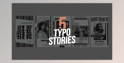 5 Typo Stories (Videohive 45045657) - AE Project